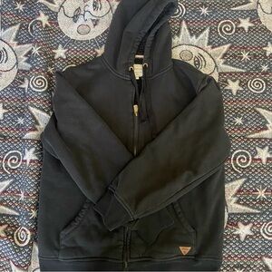 vintage black zip up hoodie